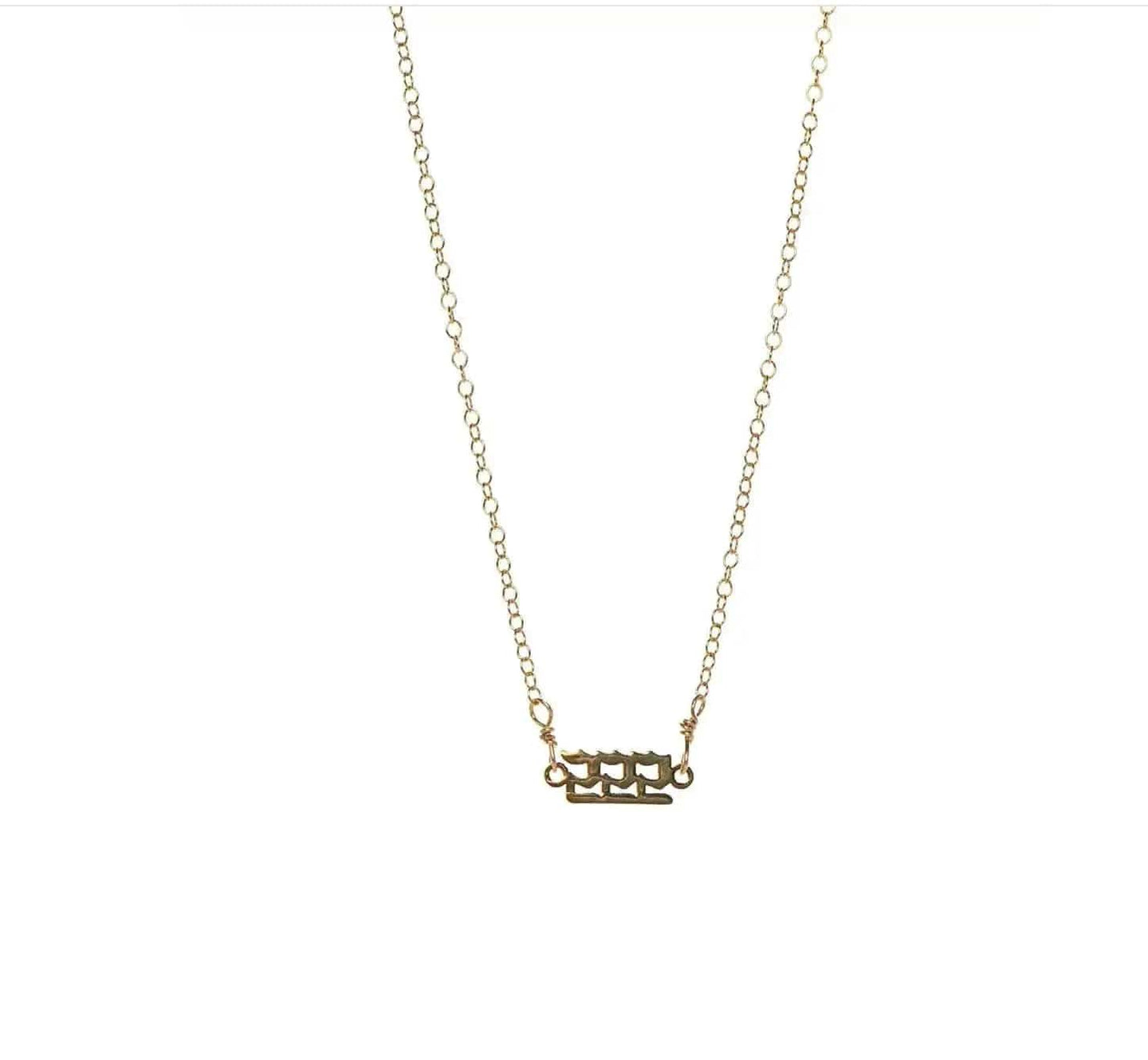 Silver Angel Number Necklaces Liv & B